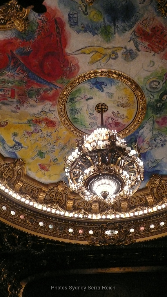 Plafond de Marc Chagall.JPG - Opéra Garnier. Plafond de Marc Chagall. 25 juillet 2011